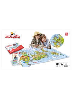 UnikPlay Geografika Ge Dografika Illustrated Map Card Game  - Image 3