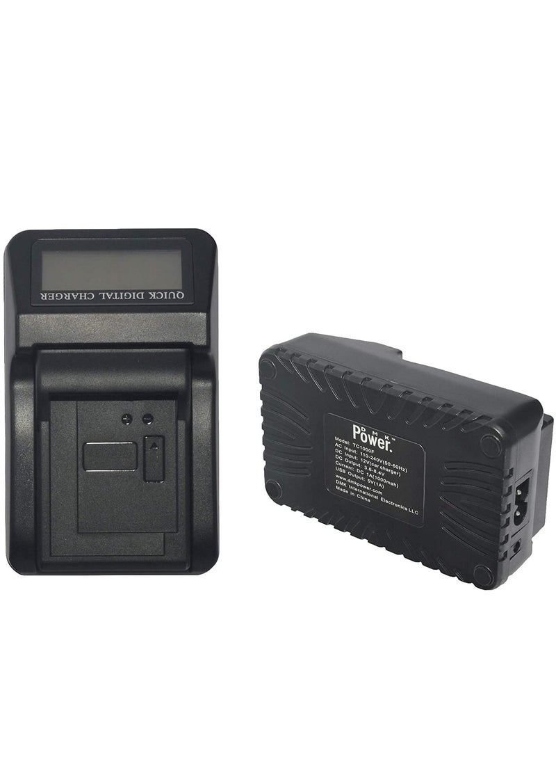 DMK Power LCD USB QUICK DIGITAL RAPID CHARGER Compatible with Sony NP-F970/NP-F960/ NP-F770/NP-F570 NP-F330/FM50 etc. - Image 3