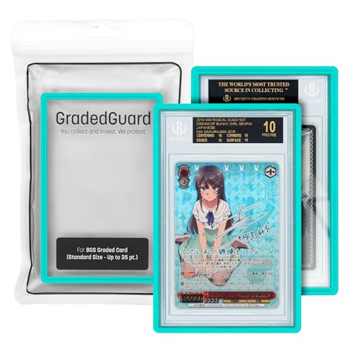 GradedGuard Graded Card Guard Case for Standard BGS Slab Case | Multiple Colors | Soft Touch Matte Finish | Stackable | Made to Fit BGS | Two Piece TPU and PC Design. (Mint) - Image 1