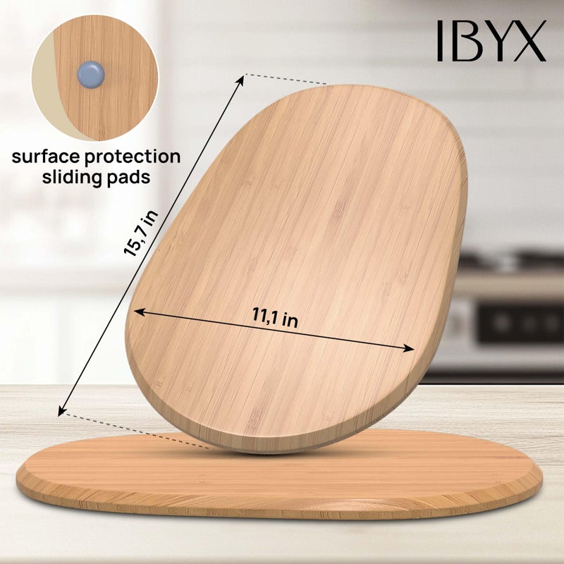 Ibyx Elegant Sliding Tray - Compatible with 5.5 Qt Kitchen Aid Mixer Slider for Counter and Other Heavy Appliances (Natural) - Image 4