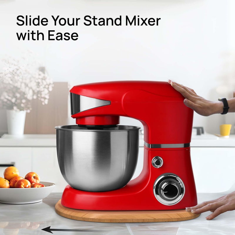Ibyx Elegant Sliding Tray - Compatible with 5.5 Qt Kitchen Aid Mixer Slider for Counter and Other Heavy Appliances (Natural) - Image 2