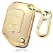 RFSRZ for Jeep Key Fob Cover Full Protection Key Case for 2018 20192024 2025 Wrangler JL Gladiator with Silicone Holder Gold - Image 2