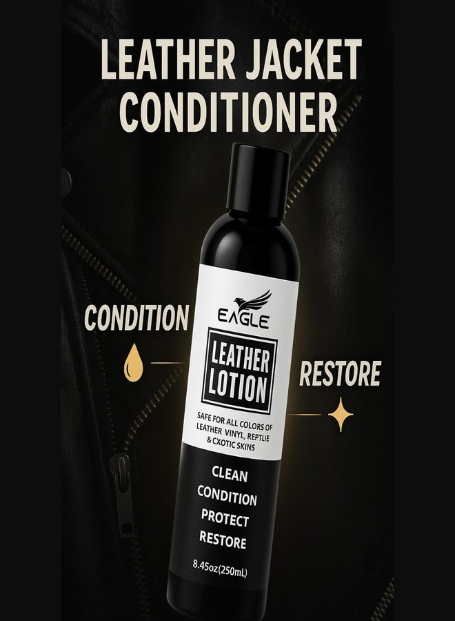 Eagle Leather Lotion - 8.5oz Leather Conditioner with Cloth for Boots, Jackets, Purses, Handbags & Bags - Lanolin & Natural Oils to Clean, Condition, Restore & Protect All Leather Colors - Image 5