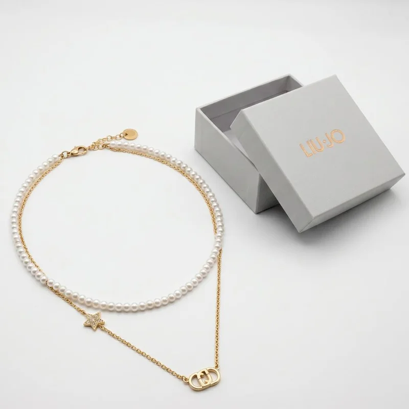 Liu Jo  Liu Jo Perla Gold Necklace - LJ3164 for Women | Best Price UAE