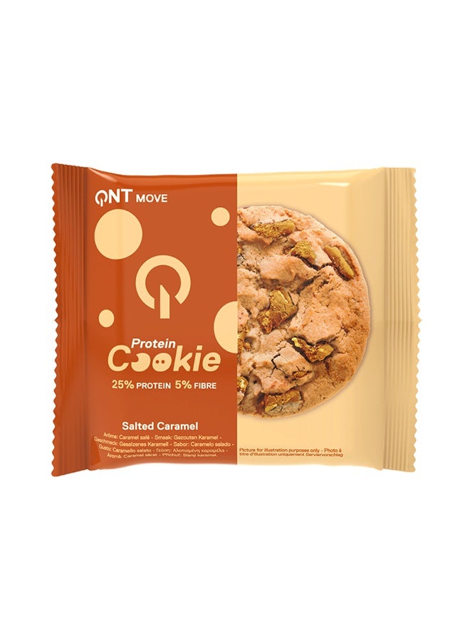 QNT PROTEIN COOKIE | 12 x 60g | Salted Caramel, 25% High-Protein, High-Fiber Snack - Image 2