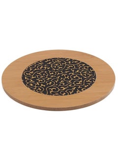 Spaceshoop Natural Bamboo Home Kitchen Table Heat Pad Hot Pots Bowl Pan Cookware Trivet Pot Holder Heat for Coffee, Tea etc 4pcs - Round  - Image 1