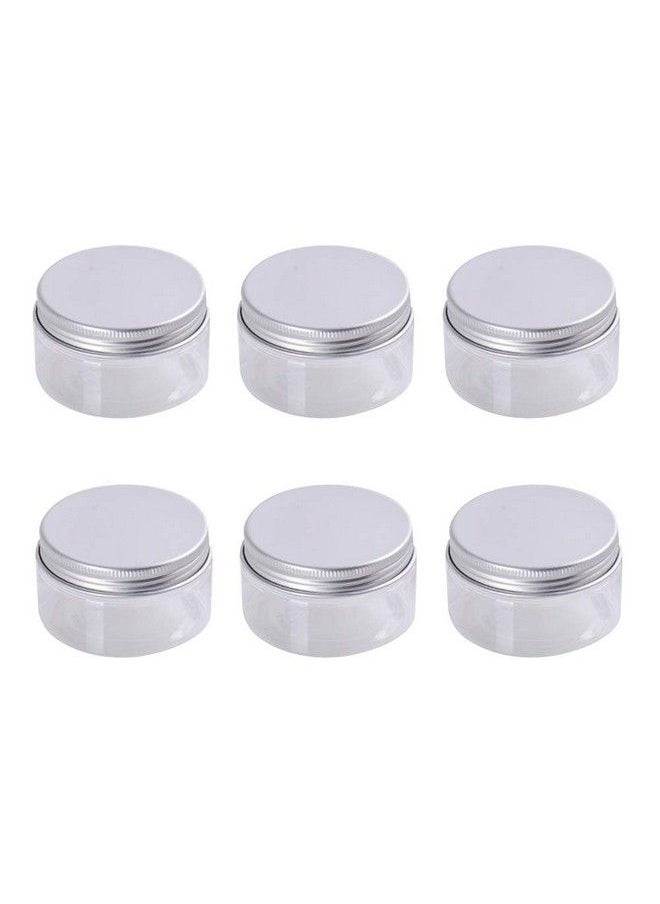 6Pk (100Ml/3.4Oz) Clear Empty Beauty Care Skin Cream Jar Pot With Aluminium Screw Cap Dispenser Containers Refillable Travel Makeup Sample Vials Bottle For Eye Facial Body Essence Essential Oil - pzsku/ZD2263FE90A70DDE22ABFZ/45/_/1688972709/09290146-3380-4e66-bcea-71ee2b0a169a