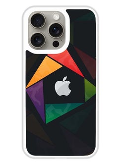 Protective Case Cover For APPLE IPHONE 15 Pro Max Triangle (White Bumper)