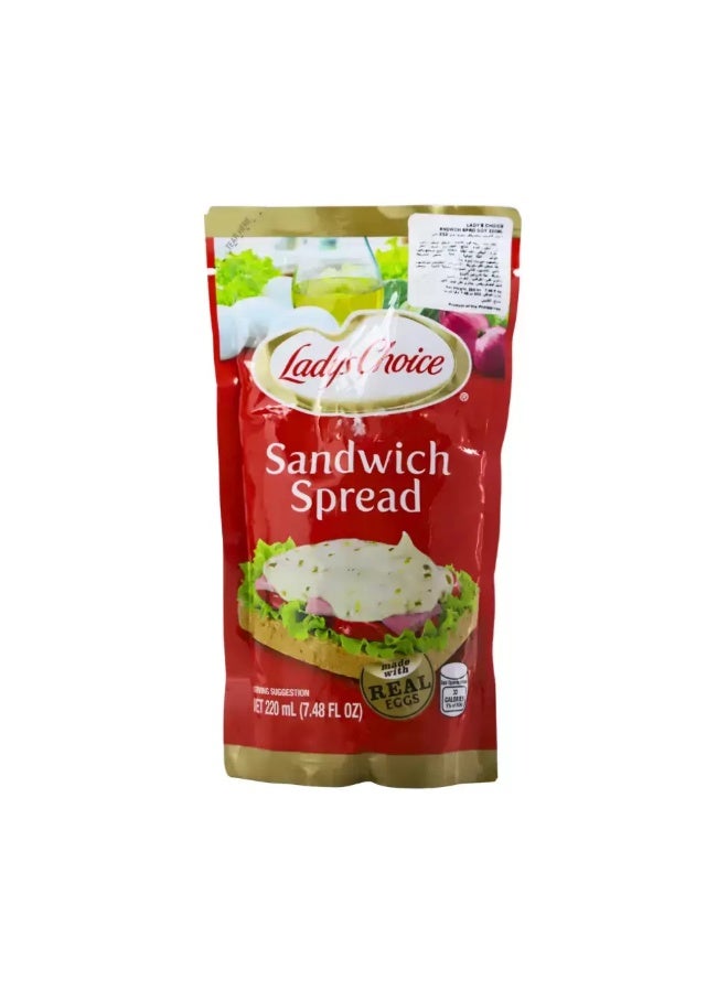 Lady'S Choice Ladys Choice Sandwich Spread Made with Real Egg- 220ml - Image 1