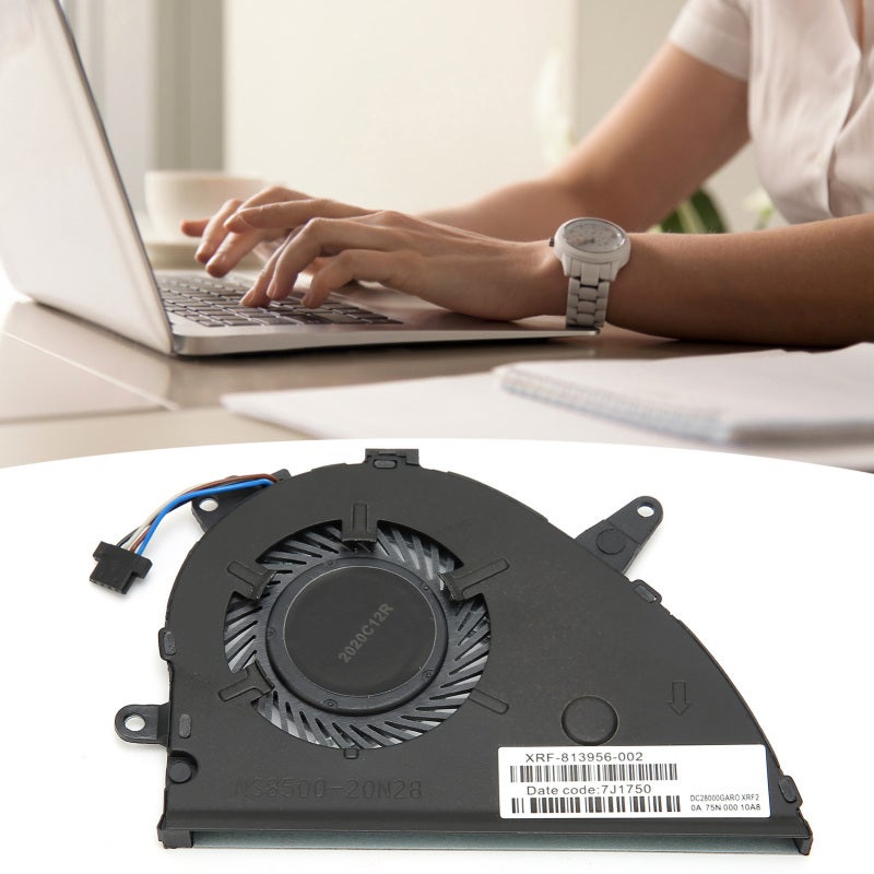 Cpu Cooler: 4-Wire Power Connector, Strong Compatibility - Durable High-Quality Material, Quiet Cooling for Hp Pavilion 15-cs 15-cw Series Laptops - Image 1