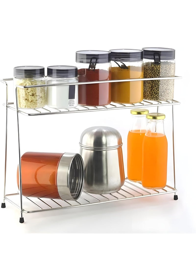 GRIDKITCHEN Spice Rack Masala Rack Set Big Spice Container Seasoning Kitchen Storage Organization Turntable Condiment Stand Revolving Spice Rack Condiment Set