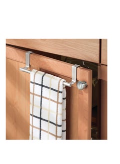 mDesign Decorative Metal Over Cabinet Towel Bar – Hanging Kitchen Rack for Hand, Dish & Tea Towels | No Drilling, Fits Inside or Outside Cabinet Doors  - Image 3