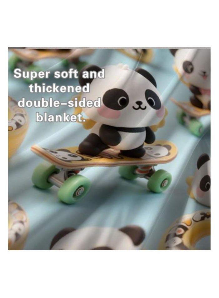 general Flannel thin blanket (warm and comfortable, suitable for sleep, gaming, dust removal and sandproof) 150cm*200cm - 966 - Image 5