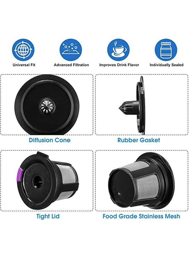 ISank Reusable K Cups, 4 Pack Universal Fit Reusable Coffee Filters for Keurig 1.0 and 2.0 Brewers - Image 5