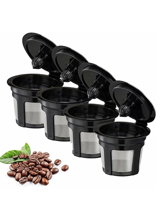 ISank Reusable K Cups, 4 Pack Universal Fit Reusable Coffee Filters for Keurig 1.0 and 2.0 Brewers - Image 1