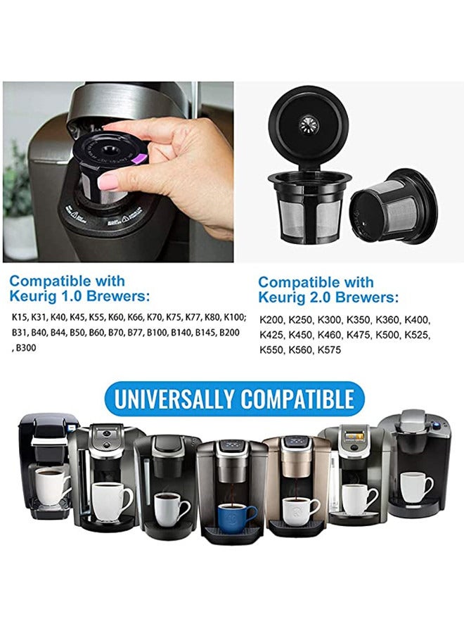ISank Reusable K Cups, 4 Pack Universal Fit Reusable Coffee Filters for Keurig 1.0 and 2.0 Brewers - Image 2