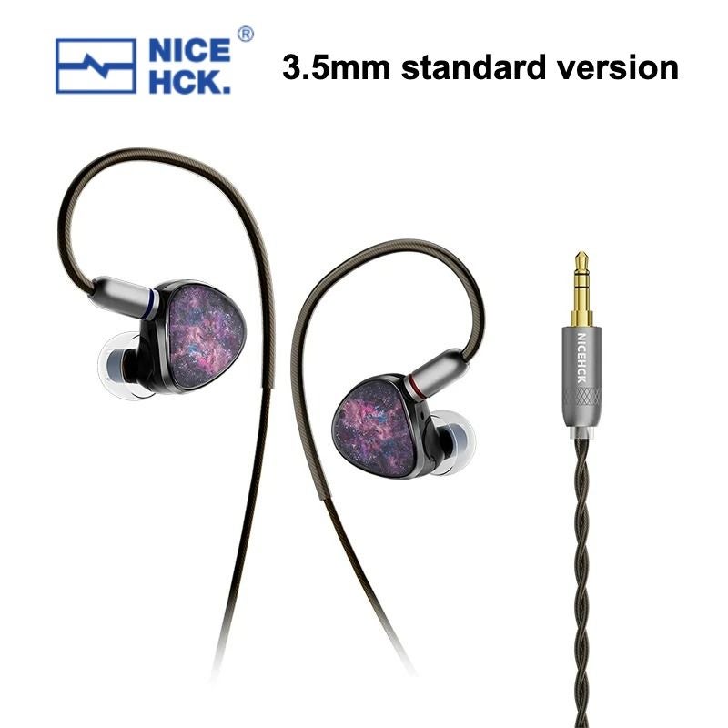 Nicehck NX8 Hybrid Wired HiFi IEM Earphones 1dd+6ba+1pzt, Detachable 2-Pin Connector, 3.5mm Standard - Image 1