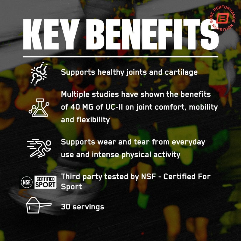 BARE PERFORMANCE NUTRITION BPN Strong Joints Joint Support Capsules UCll Joint Comfort Mobility and Flexibility - Image 3
