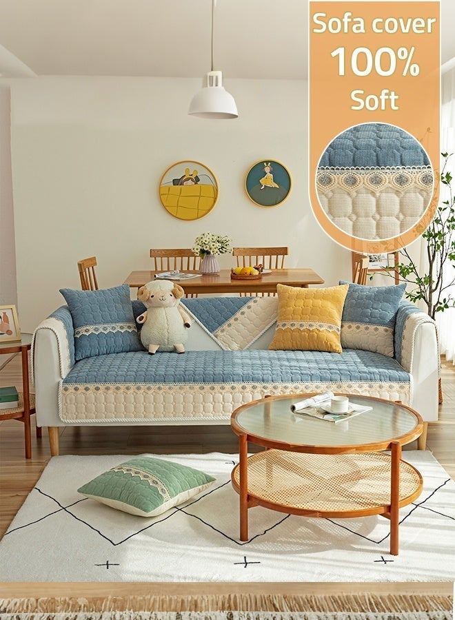 شاربدو غطاء كنبة غطاء كنبة لأربع أشخاص لكل المواسم قماش كوردروي وسادة مقعد الكنبة سميك لحماية الكنبة ضد الانزلاق ١١٠*٢٤٠ سم - Image 1