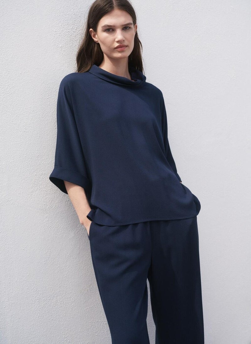 MANGO Oversized flowing blouse  - Image 1