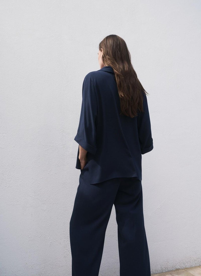 MANGO Oversized flowing blouse  - Image 2