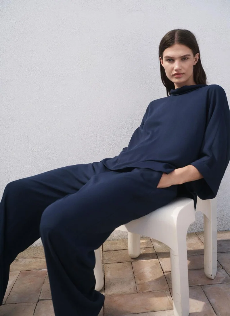 مانجو بلوزة فضفاضة واسعة