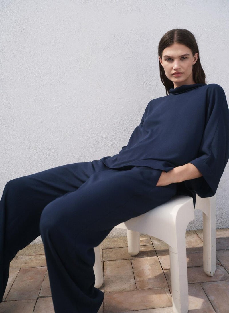 MANGO Oversized flowing blouse  - Image 3
