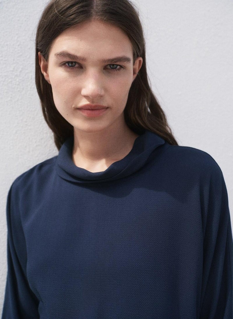 MANGO Oversized flowing blouse  - Image 4