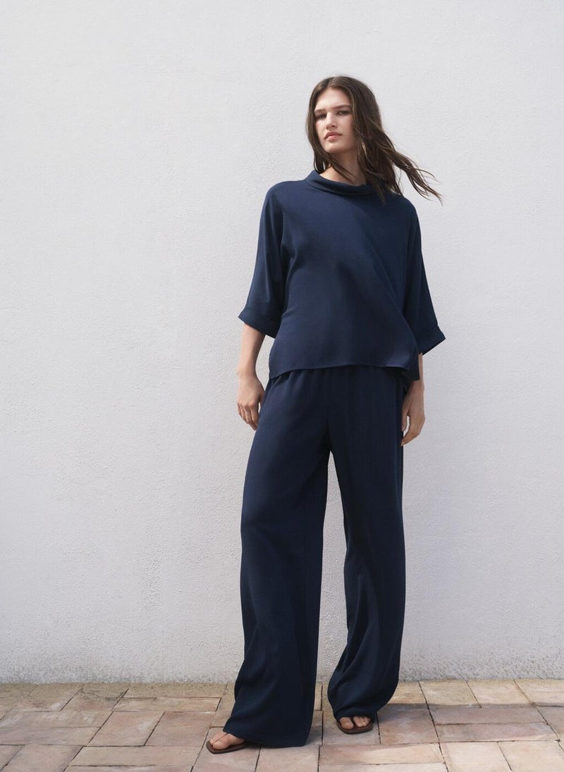 MANGO Oversized flowing blouse  - Image 5