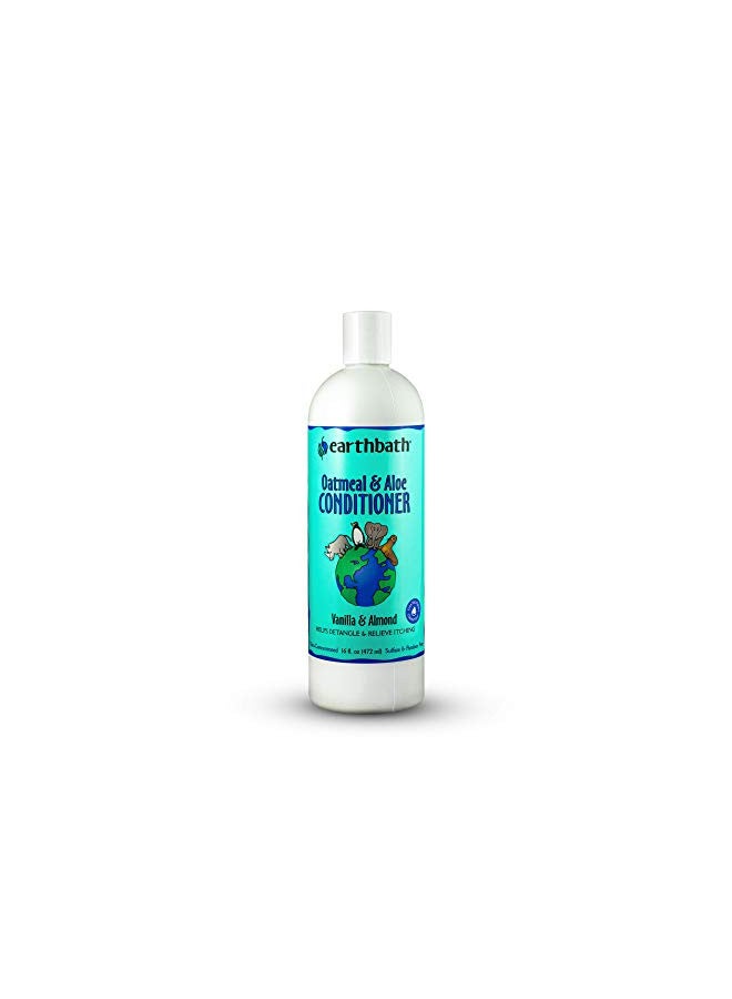 earthbath, Oatmeal & Aloe Conditioner - Dog Conditioner for Allergies & Itching, Dry Skin, Dog Wash That Helps Detangle & Relieve Itching, Made in USA, Cruelty Free Pet Conditioners - 16 Oz (1 Pack) - Image 1
