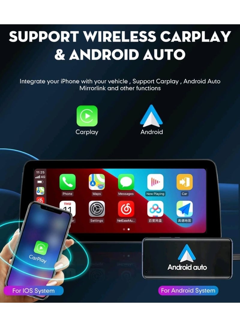 رايموس شاشة Raymos مقاس 12.3 بوصة تدعم نظام الملاحة GPS بنظام Android لنيسان باترول 2012-2020 مع Apple Carplay Android Auto مع واجهة سريعة تتضمن 4G WiFi USB QLED (1280x720) - Image 4