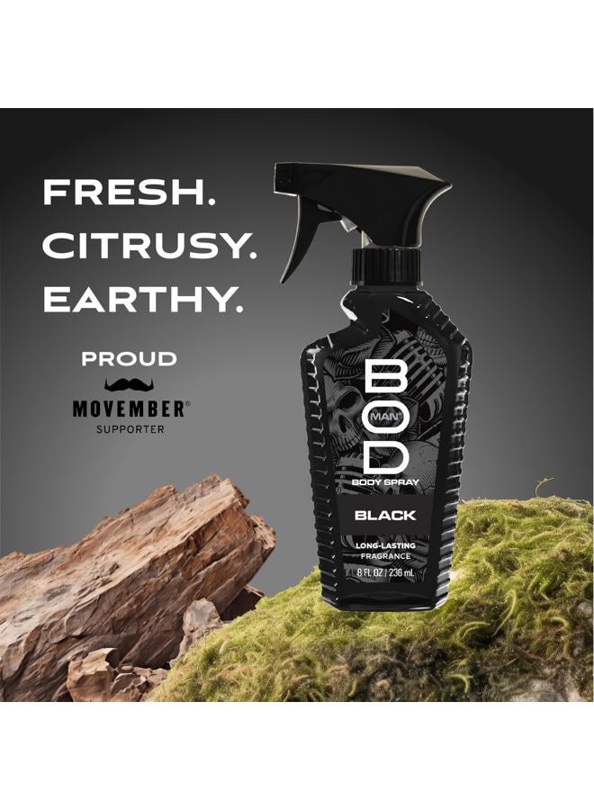 BOD Man Fragrance Body Spray, Black, 8 fl oz (Pack of 2) - Image 3