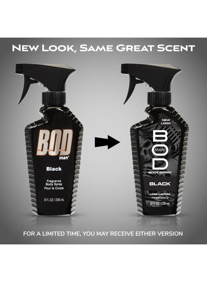 BOD Man Fragrance Body Spray, Black, 8 fl oz (Pack of 2) - Image 2