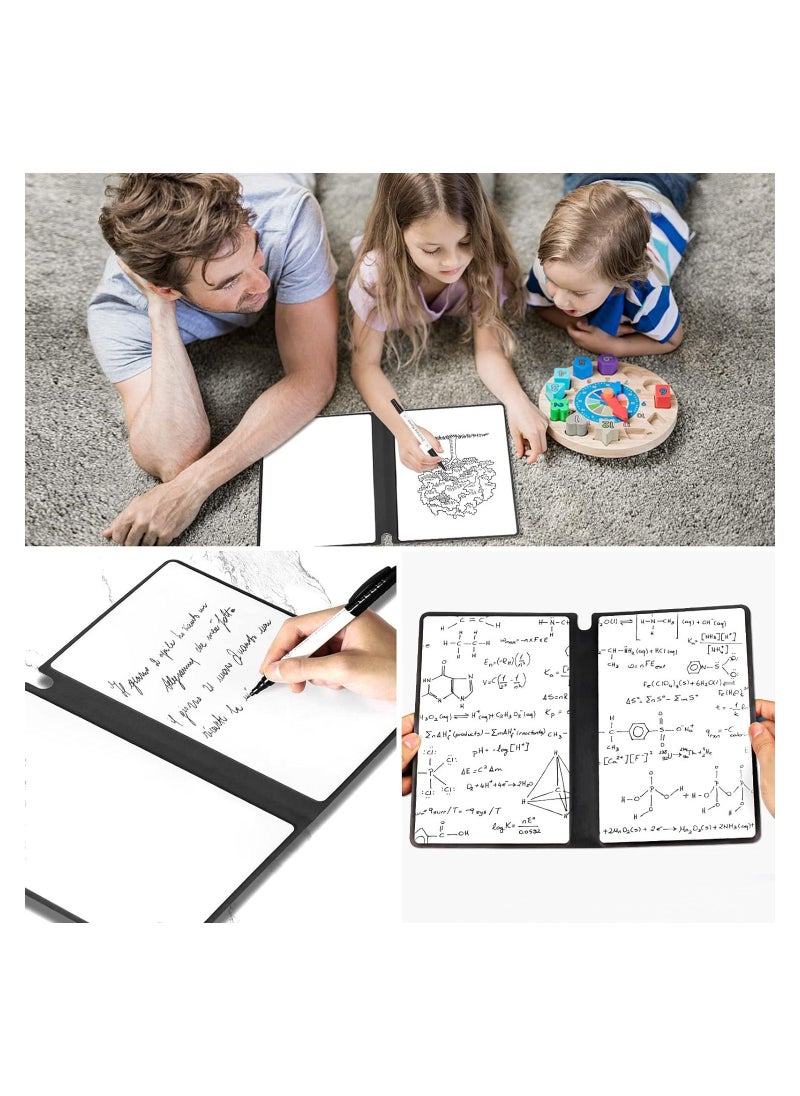 Dry Erase Small Whiteboard A5 Notepad Mini Desk White Boards with Erasable Pens Double Sided Portable Memo Whiteboard to-do List Reusable Dry Erase Whiteboard for Office Supplies - Image 4