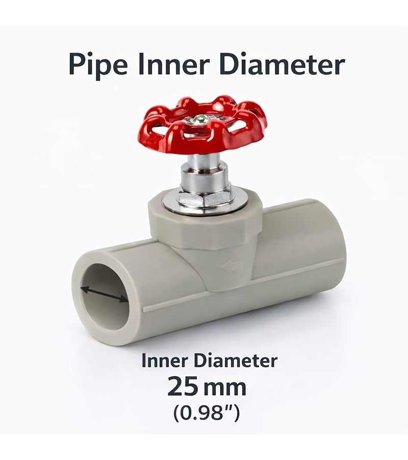 PPR Globe Valve With 304 Stainless Steel Stem For Water Pipes 20mm - Image 3