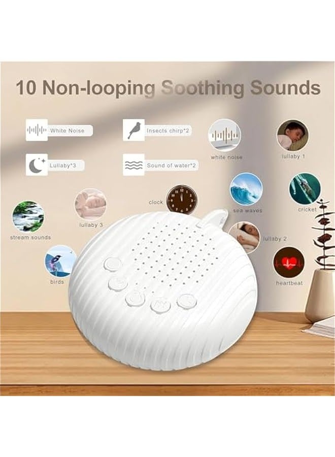White Noise Machine, Portable Sound Machine for Sleeping Adults  Baby, 10 Soothing Sounds, Rechargeable Battery Noise Sleep Machine for Home, Office, Yogasleep - Image 3