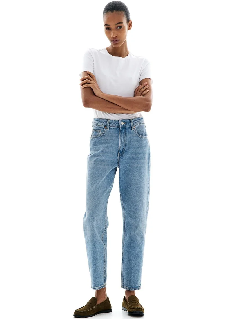 اتش اند ام Slim Mom High Ankle Jeans