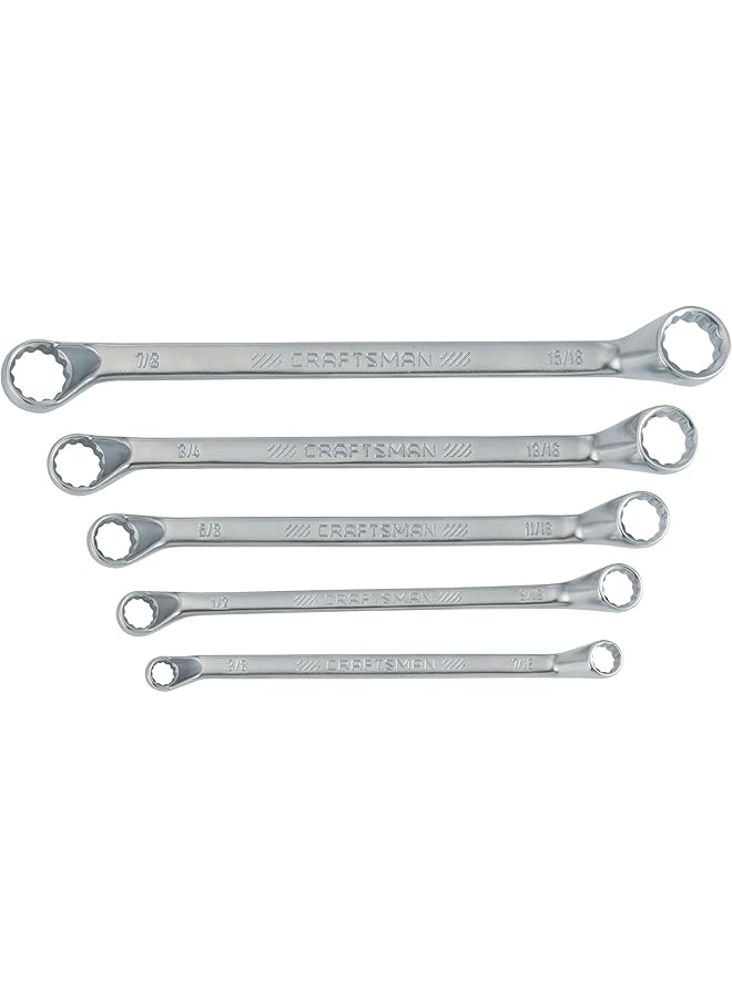 CRAFTSMAN Offset Box End Wrench Set Sae 5 Piece Cmmt44349 - Image 1