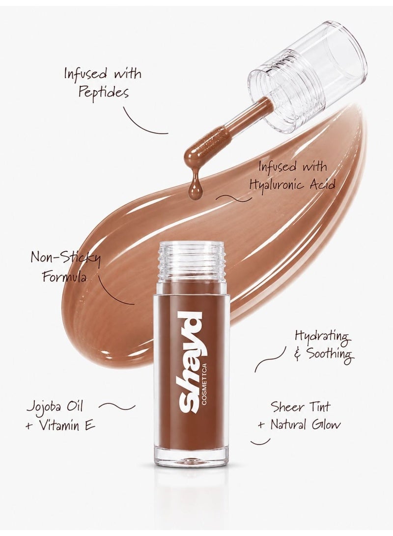 Shayd Cosmetica Hydrarepair Lip Oil - Coffee Crush - Clear - Image 3