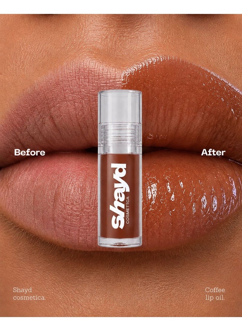 Shayd Cosmetica Hydrarepair Lip Oil - Coffee Crush - Clear - Image 2