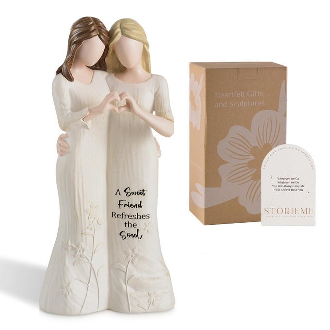 BEST FRIEND FIGURINES FRIENDSHIP BESTIE GIFTS FOR WOMEN CHRISTMAS BIRTHDAY GIFTS FOR SISTERS FROM SISTER