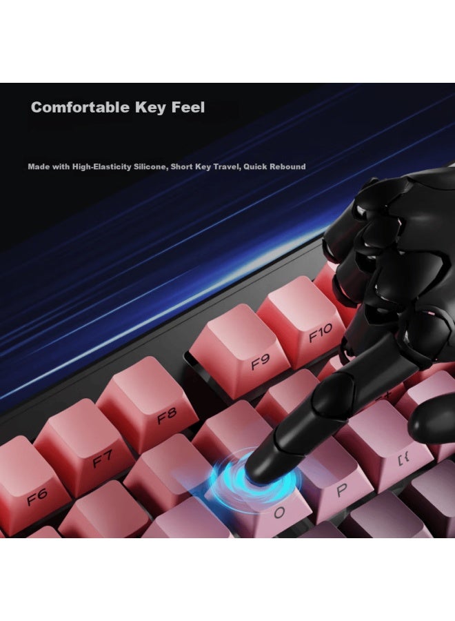 Eweadn V108 Mechanical Keyboard Rgb Side-printed Backlit Keycaps Wired Gaming Keyboard Silent Office Laptop Mouse And Keyboard Set High-performance Peripherals - Image 2