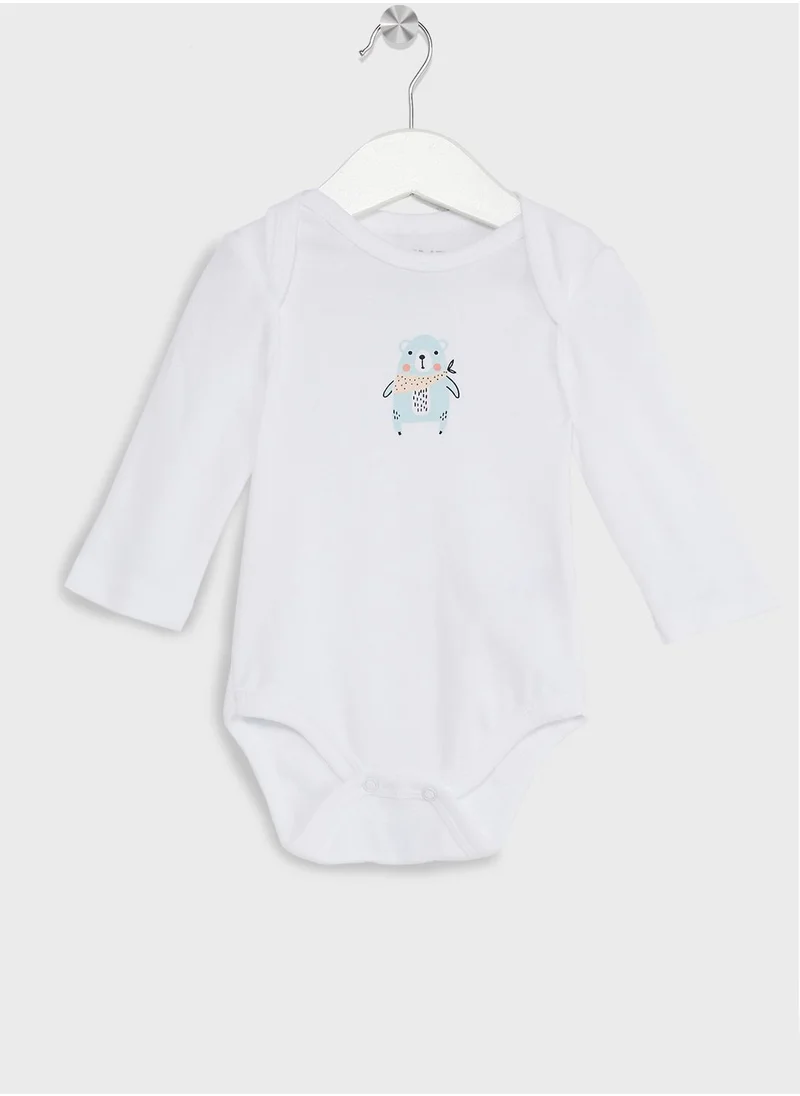 JUNE Infant 5 Pack Assorted Bodysuit