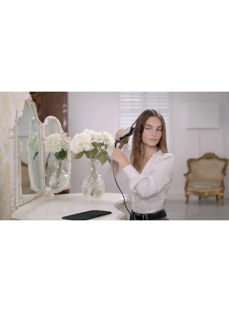 بيبي ليس BaByliss Professional Steam Hair Straightener | 36mm Wide Ceramic Plates | 5 Heat Settings 170-210°C | 360° Surround Steam Technology for Smooth, Shiny Hair white - Image 5