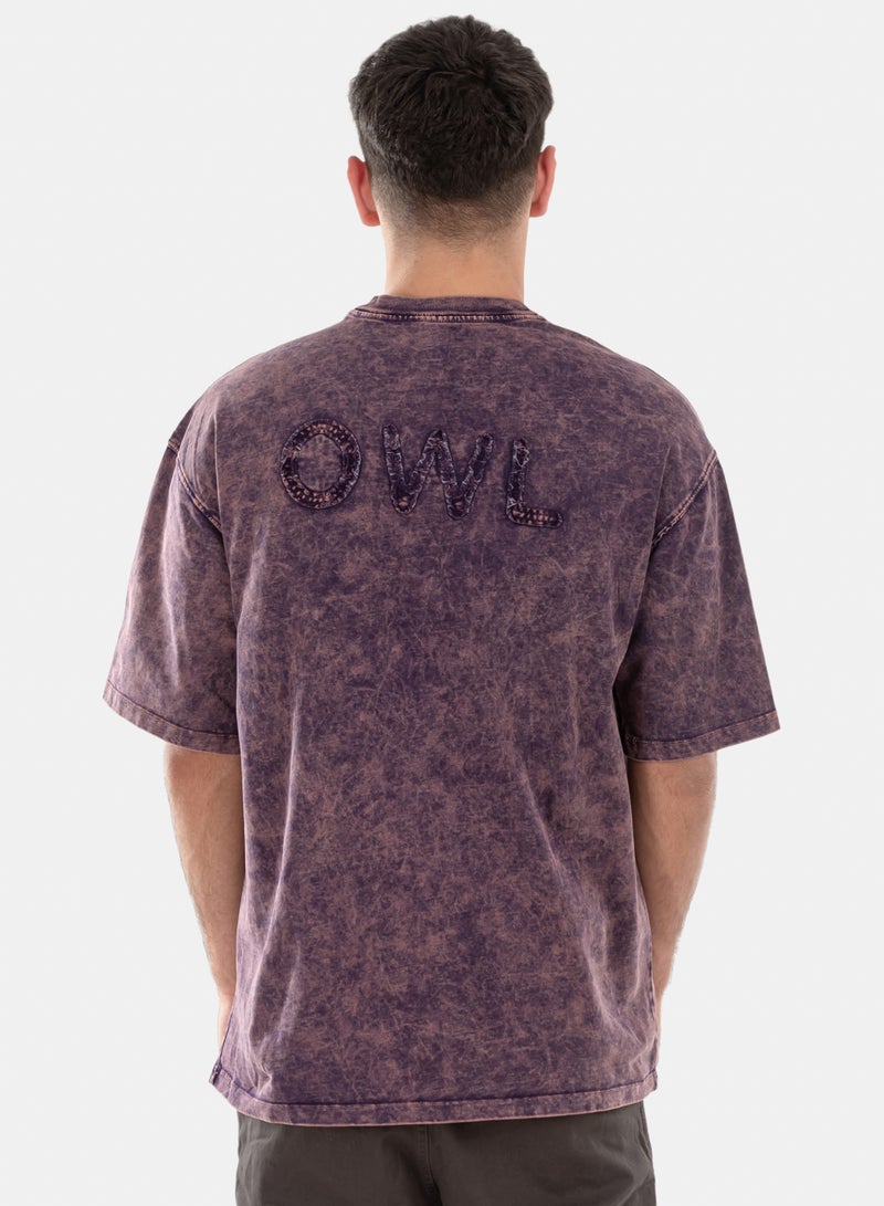 OWL T-shirt 'interstellar' Purple - Image 1