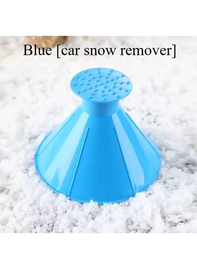Heavy Duty Collapsible Car Windshield Ice Scraper Snow Remover Blue 1pc - Image 1