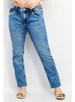 Women Slim Fit MId Rise Stretchable Jeans, Blue