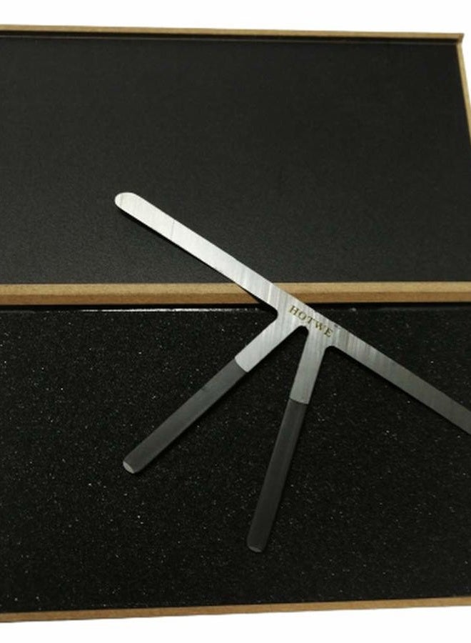 HOTWE Eyebrow Ruler Makeup Stencil Three-Point Positioning Measure Symmetrical Tool Eyebrow Balance Ruler for Semi Permanent Makeup (Silver) - Image 4