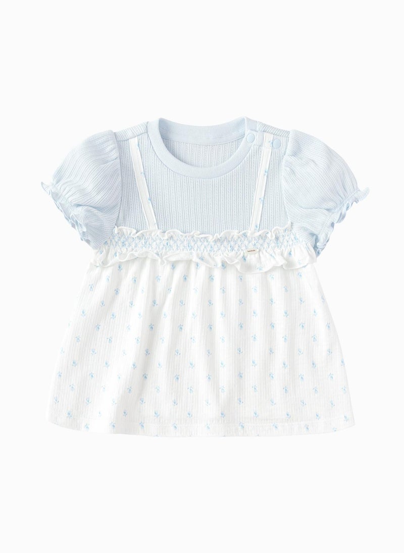 Balabala Baby Girls Round neck short-sleeved T-shirt - Image 1