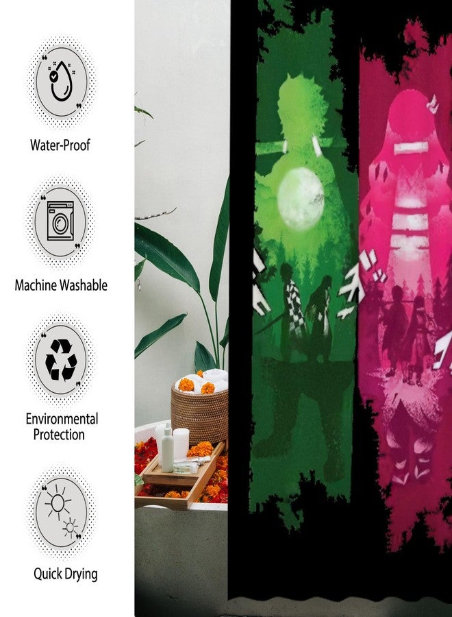 Funnytree Battle Shower Curtain, Video Game Bathroom Decor, Durable Easy Care Washable, 72"X72"(Hooks Not Included) SC00041-002 - Image 4